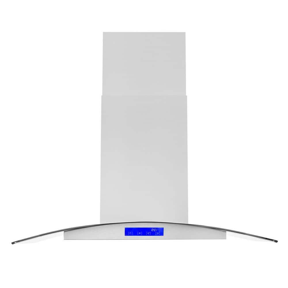 Cosmo COS-668ICS900 36 Inch Island Range Hood w/ Touch Controls, Stainless Steel