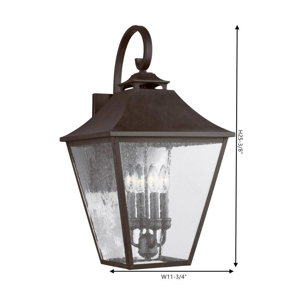 Generation Lighting Galena 25 1/2" High Sable Steel Outdoor Wall Light