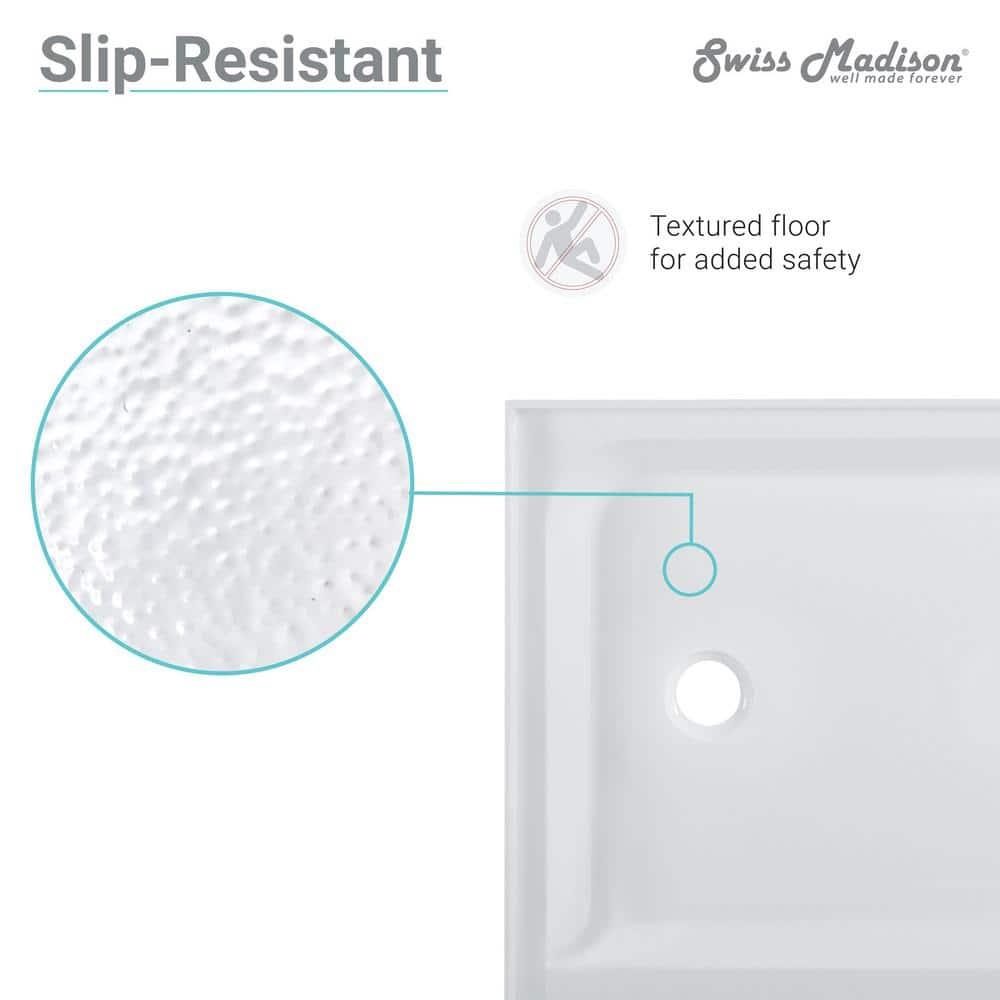 Voltaire 48" x 36" Single-Threshold, Shower Base
