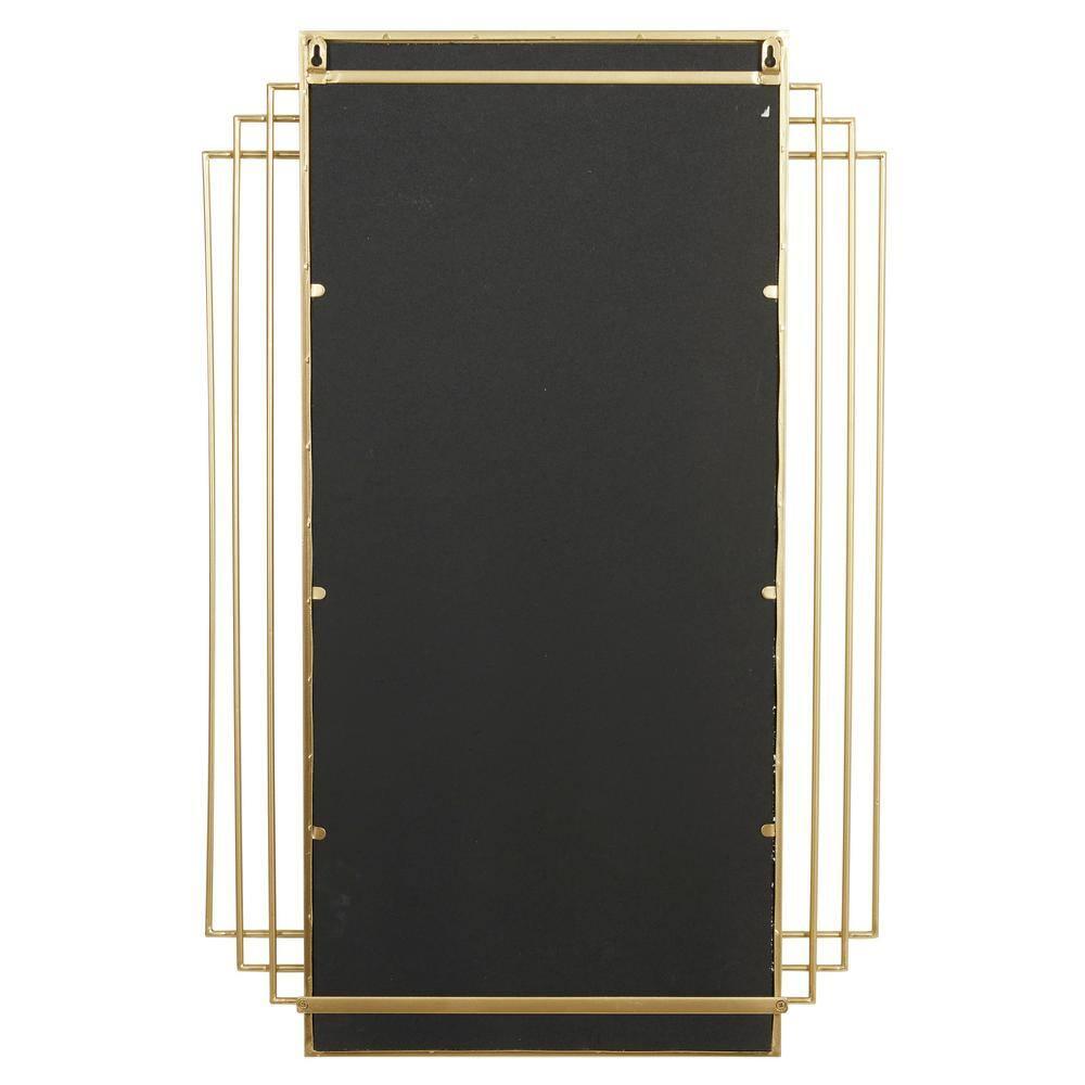 CosmoLiving by Cosmopolitan CosmoLiving by Cosmopolitan Gold Metal Geometric Wall Mirror