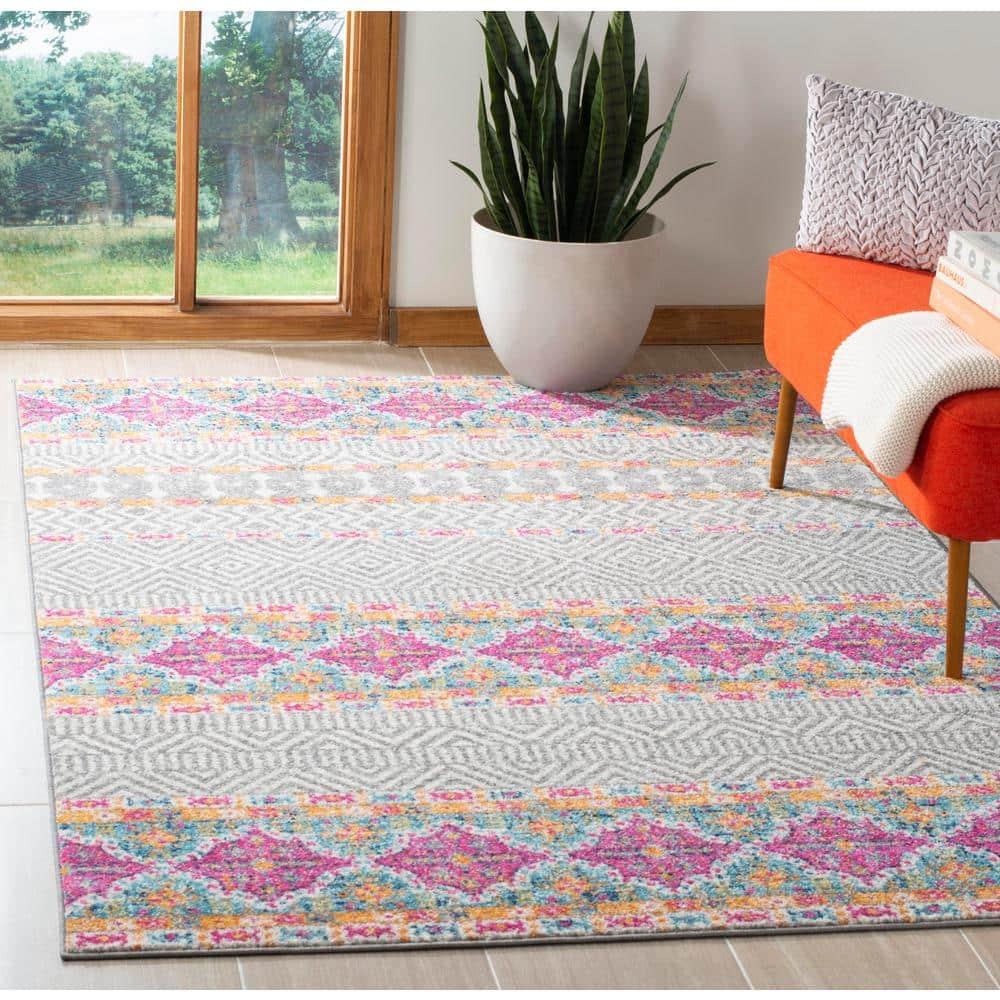 Madison MAD797 Power Loomed Indoor Accent Rug - Grey/Ivory - 3'x5' - Safavieh.