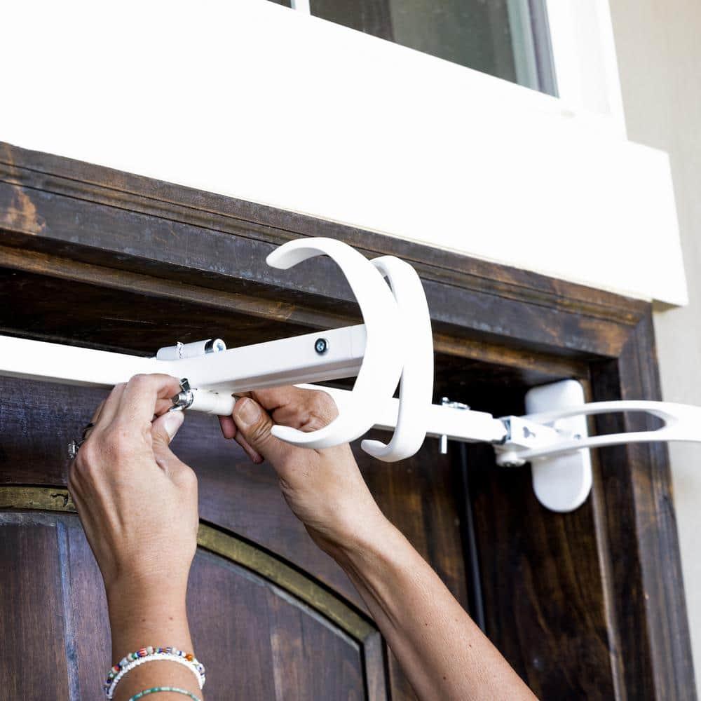 Garland Hanger - Single Door (35-52 Inch Doors) (White)