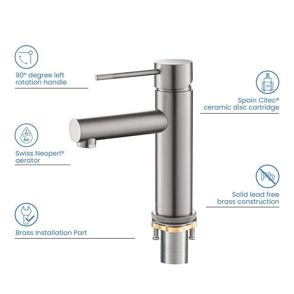 Circular X Single-Hole Single-handle Bathroom Faucet