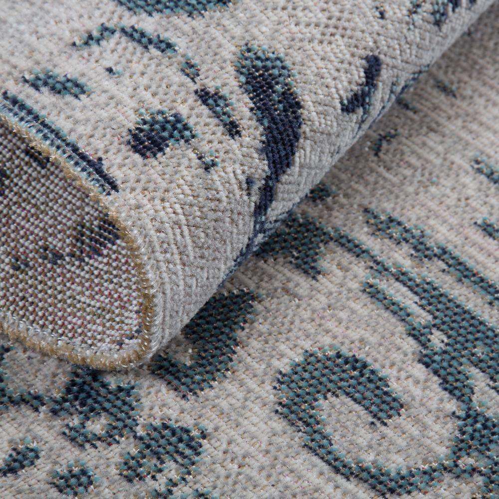 Nicole Miller New York Patio Sofia Juniper Paisley Indoor/Outdoor Area Rug, Ivory/Blue