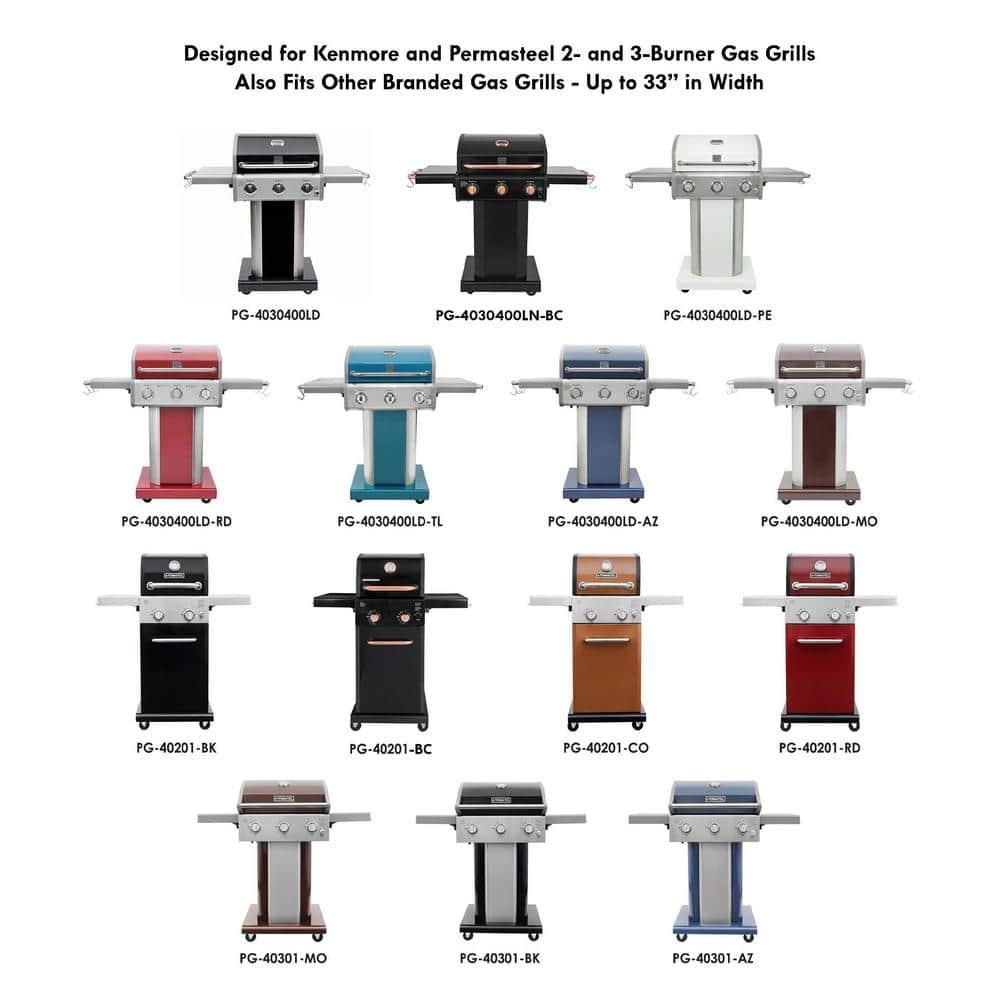 Kenmore Kenmore Grill Cover - 33-Inch Wide Cover Fits 2- and 3-Burner Gas Grills with Foldable Side Shelves
