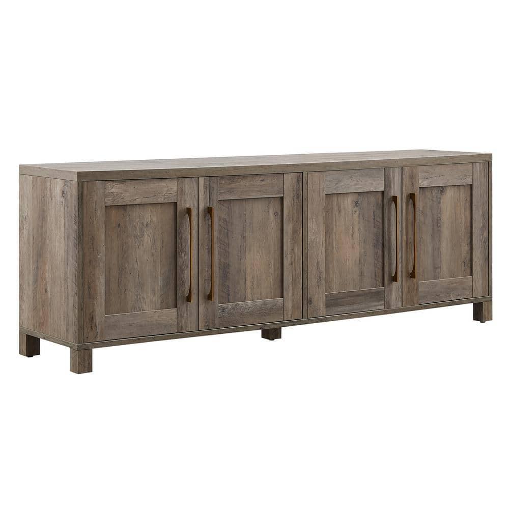 Evelyn&Zoe Chabot Rectangular TV Stand for TV's up to 75", Gray Oak