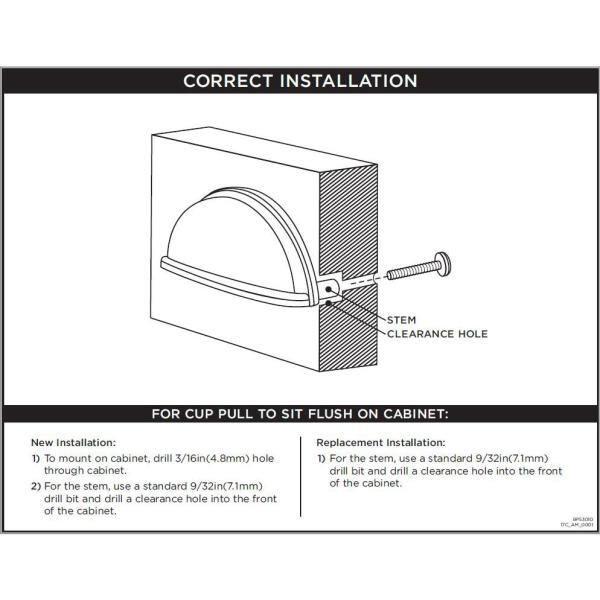 Cabinet 3" Center to Center Cup Pull Multipack
