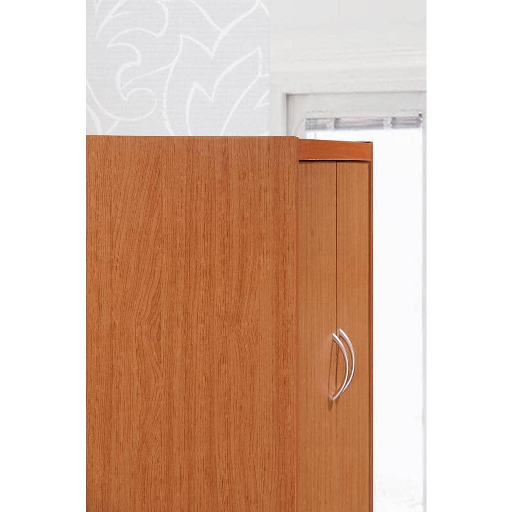 Hodedah Dining Room Storage 4 Door Kitchen Pantry China Cabinet, Cherry