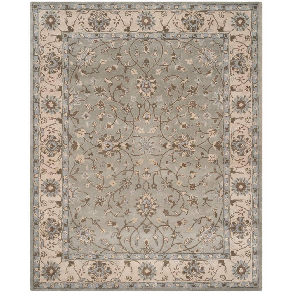 Heritage HG862 Hand Tufted Area Rug - Beige/Grey - 8'x10' - Safavieh.
