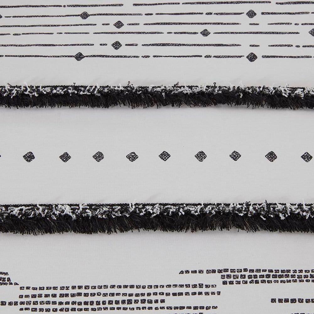 INK+IVY Nea Boho, Mid-Century 3 Piece Stripe Cotton Comforter Set With Tassels