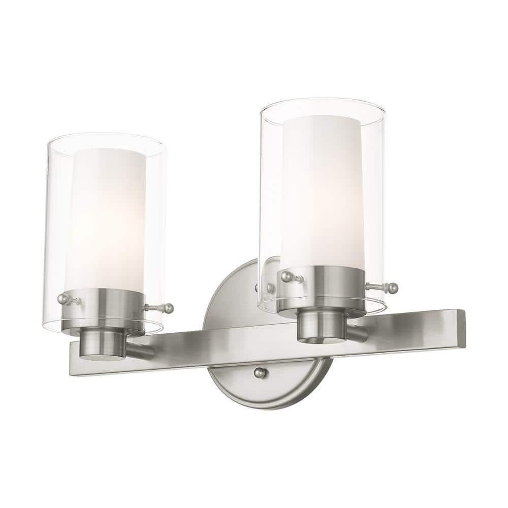 Livex Lighting Manhattan 2 - Light Vanity in  Brushed Nickel