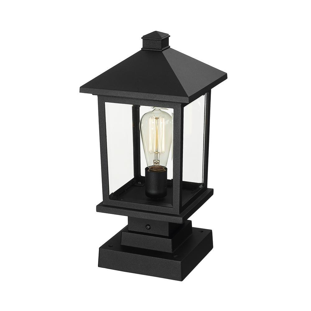 Z-Lite Portland 1 - Light Lantern in  Black
