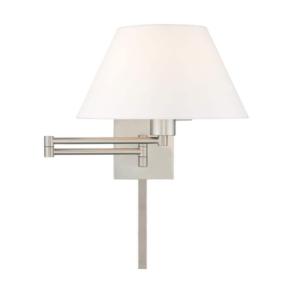 Livex Lighting 1 - Light Wall Light in  Brushed Nickel