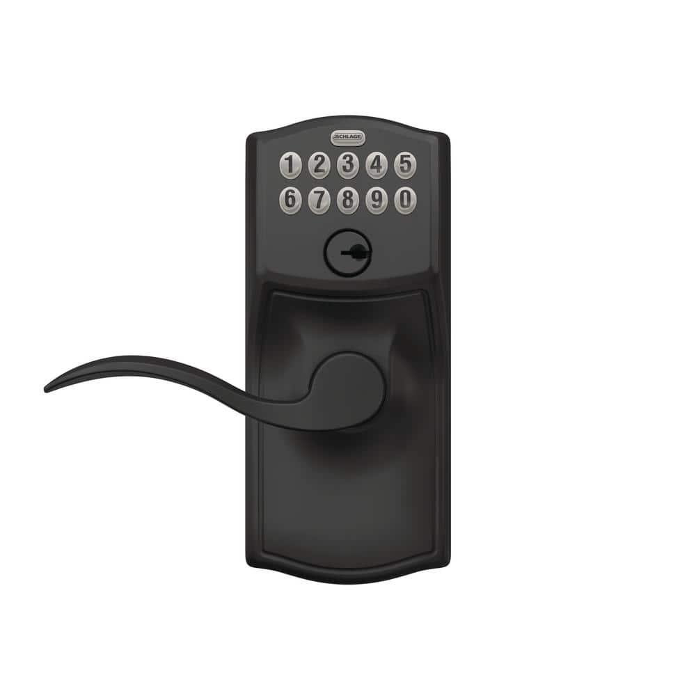 Schlage Fe595-Cam-Geo Camelot Keypad Entry - Black