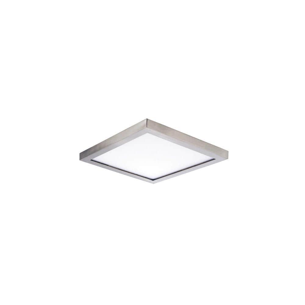 Maxim 57720 Wafer 4.5" Square Indoor / Outdoor Led Ceiling Light / Wall Light - Nickel