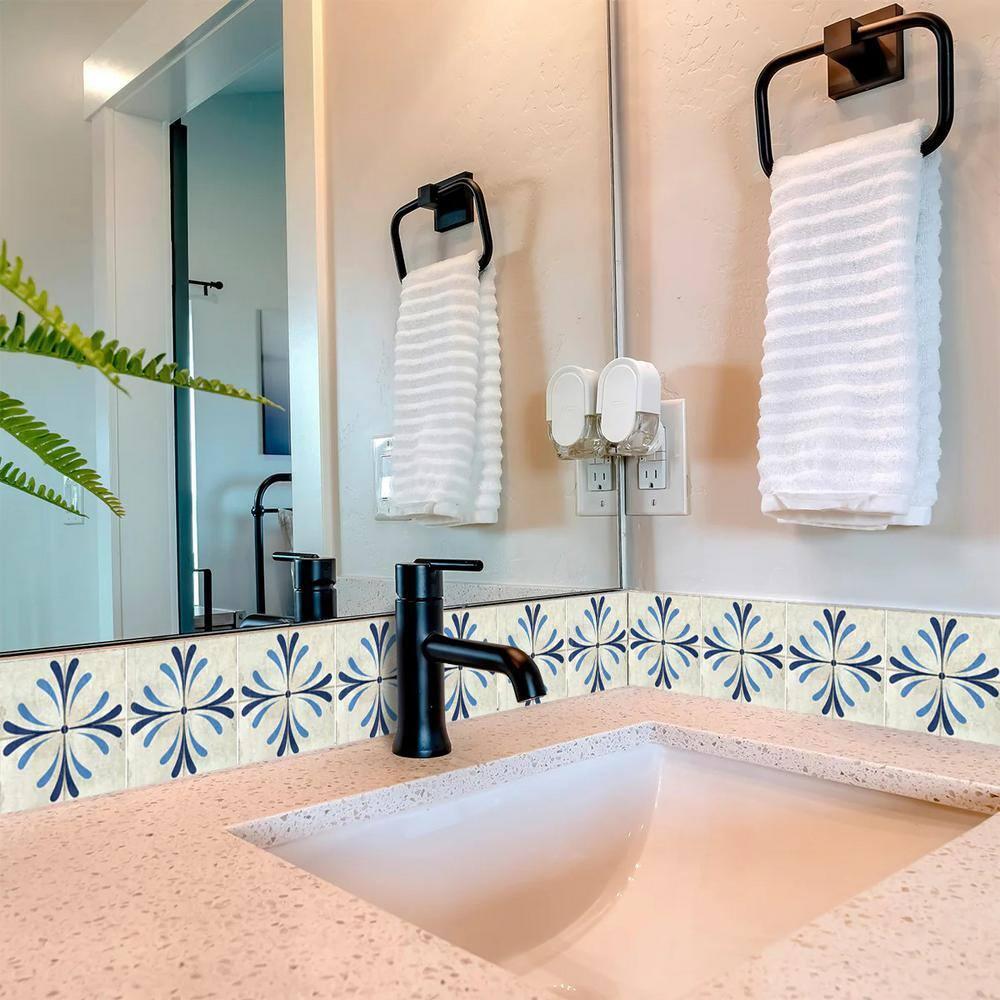 Mi Alma 8'' W x 8'' L Vinyl Peel and Stick Mosaic Tile (Set of 24)