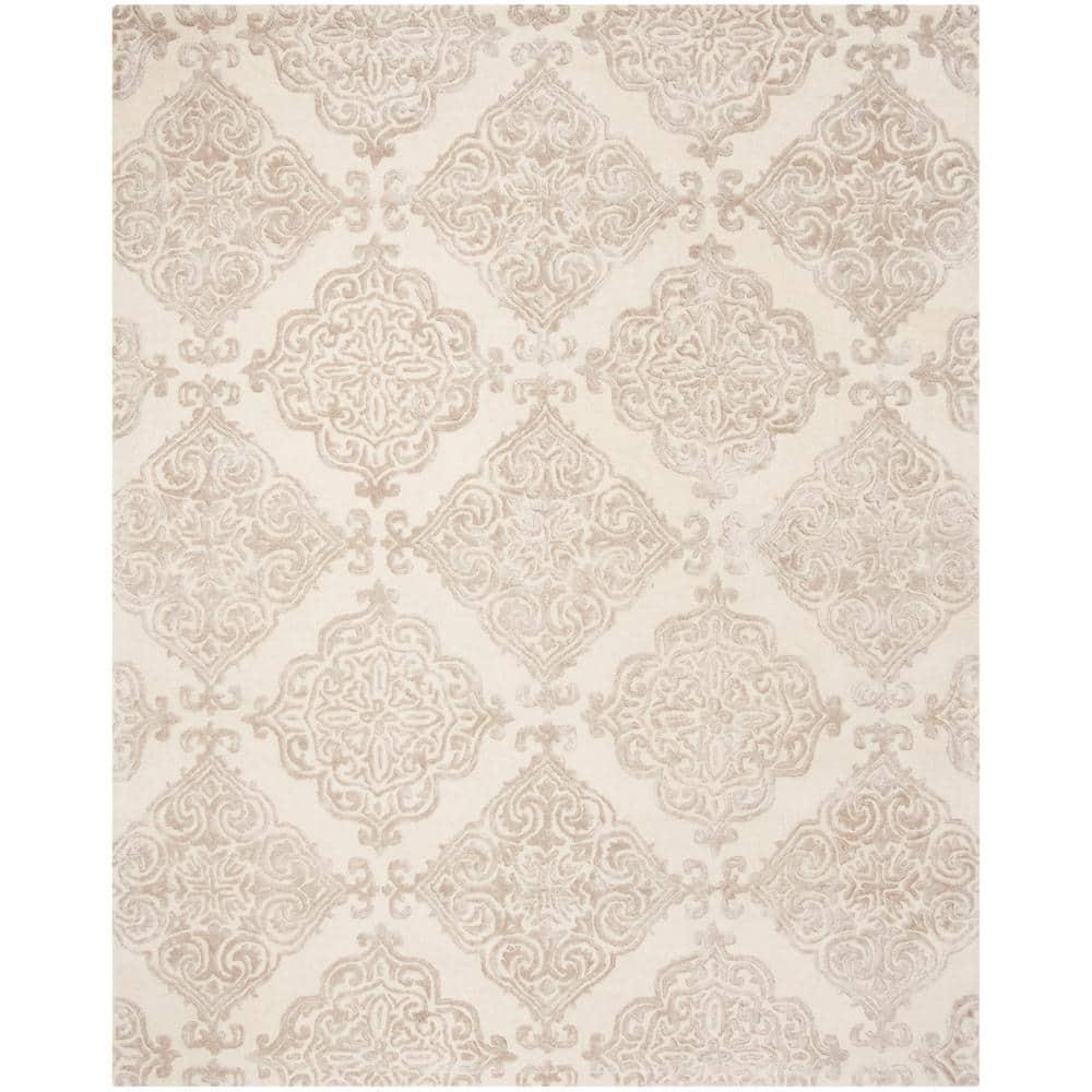 Glamour GLM568 Hand Tufted Indoor Area Rug - Ivory/Beige - 8'x10' - Safavieh