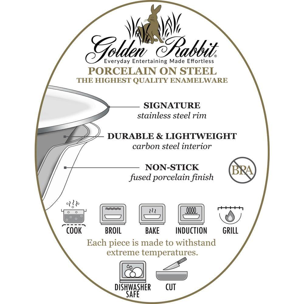 Golden Rabbit Grey Swirl Roasting Pan