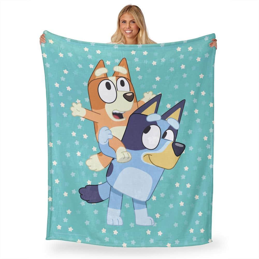 Northwest Bluey Big Play Silk Touch Throw Blanket, Ultra-Soft Character Throw, Cozy Plush TV Blanket, 50x60 Inches