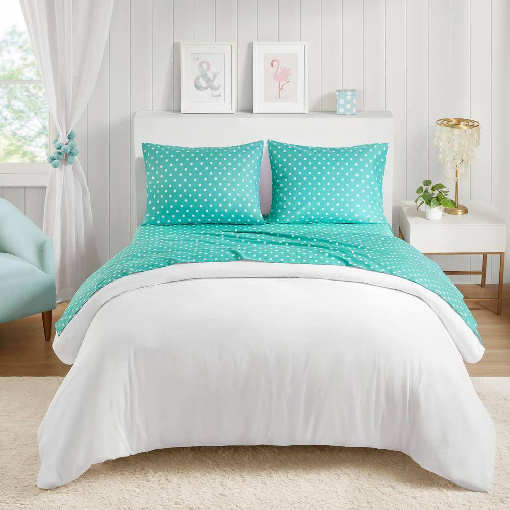 Intelligent Design Polka Dot Polka Dot Printed 100% Cotton Sheet Set