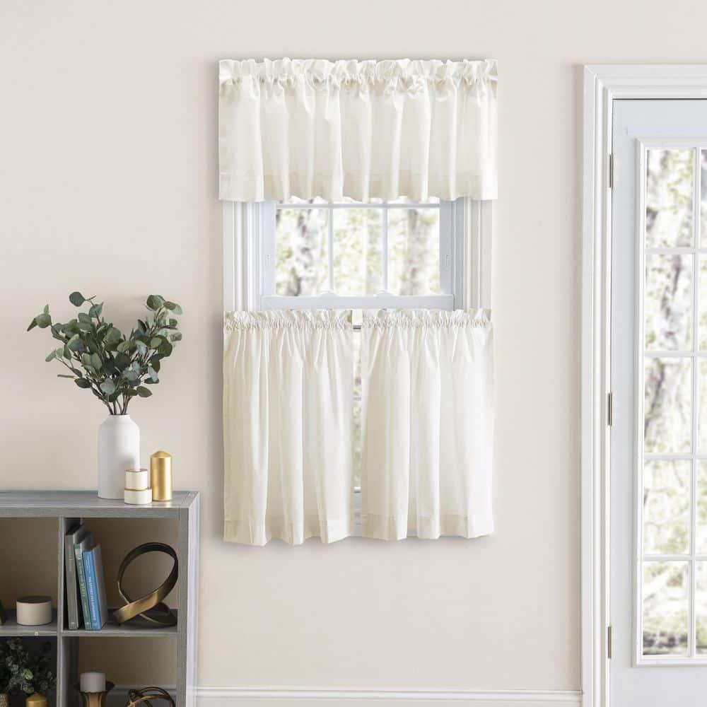 Ellis Classic Tailored Design in a Perma Press Fabric 3" Rod Pocket Tailored Valance 86"x15" Natural