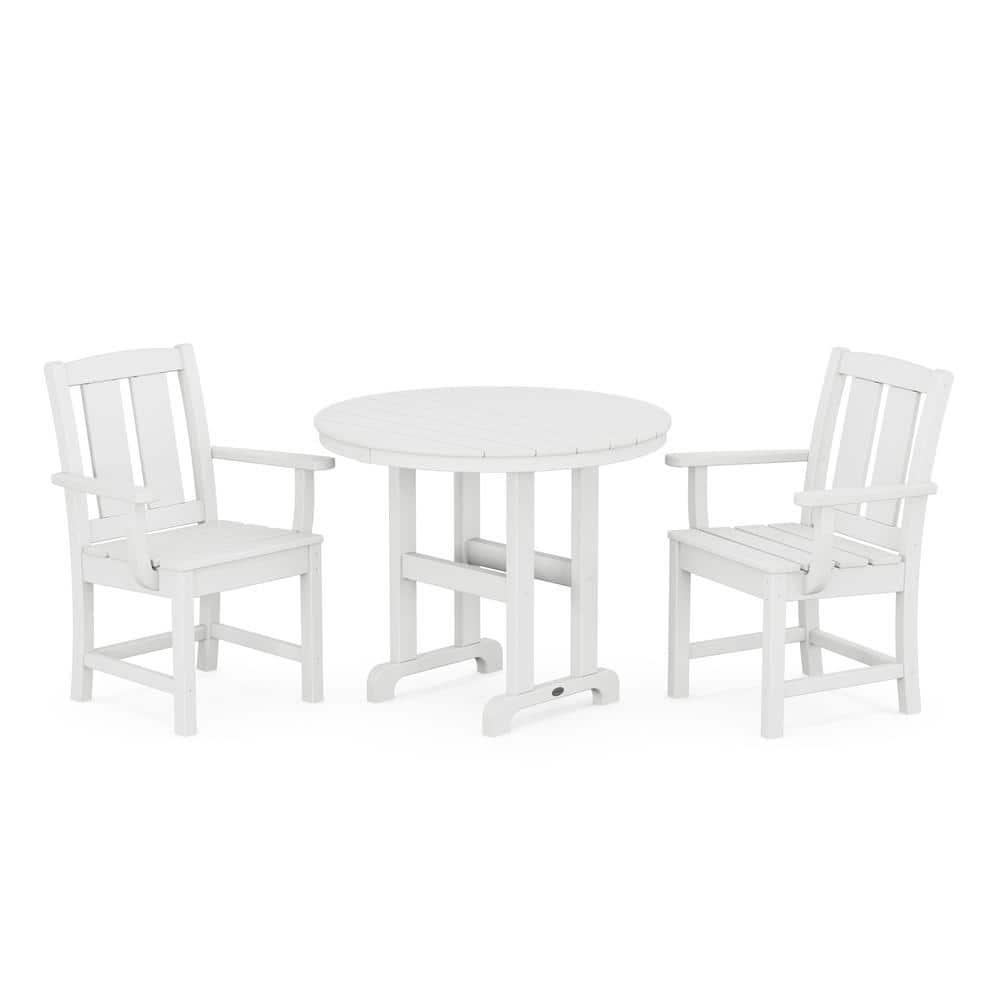 Mission 3-Piece Farmhouse Dining Set