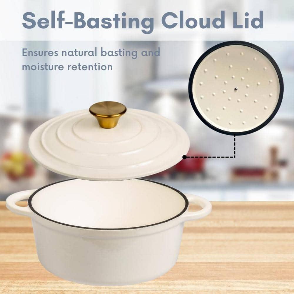 Lexi Home Lexi Home Enameled Cast Iron Round Dutch Oven