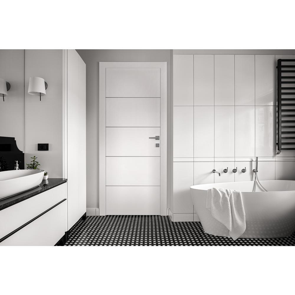 Belldinni Smart Pro 4H Polar White Paneled Manufactured Wood Interior Like a Prehung Door