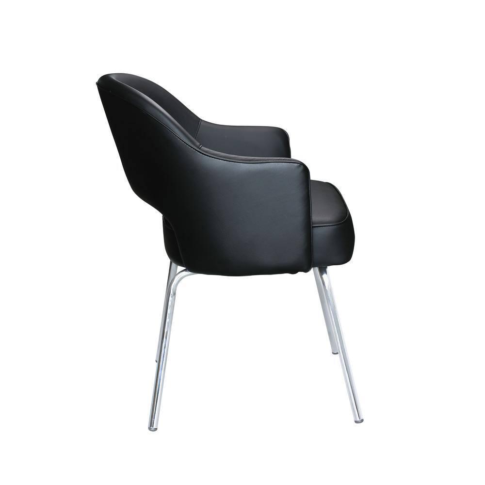 Boss Office Products Black Vinyl Guest Chair