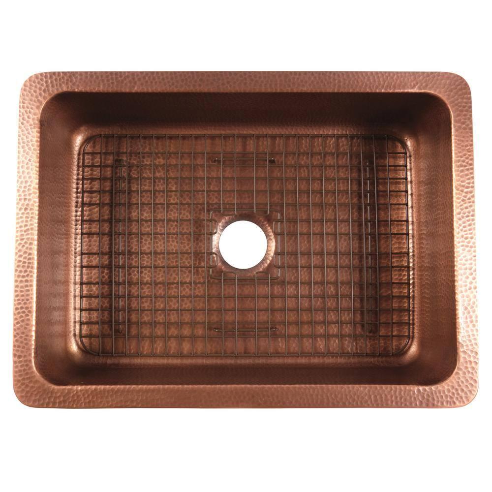 SinkSense Foster Antique Brown 25" x 17" Kitchen Sink Bottom Grid