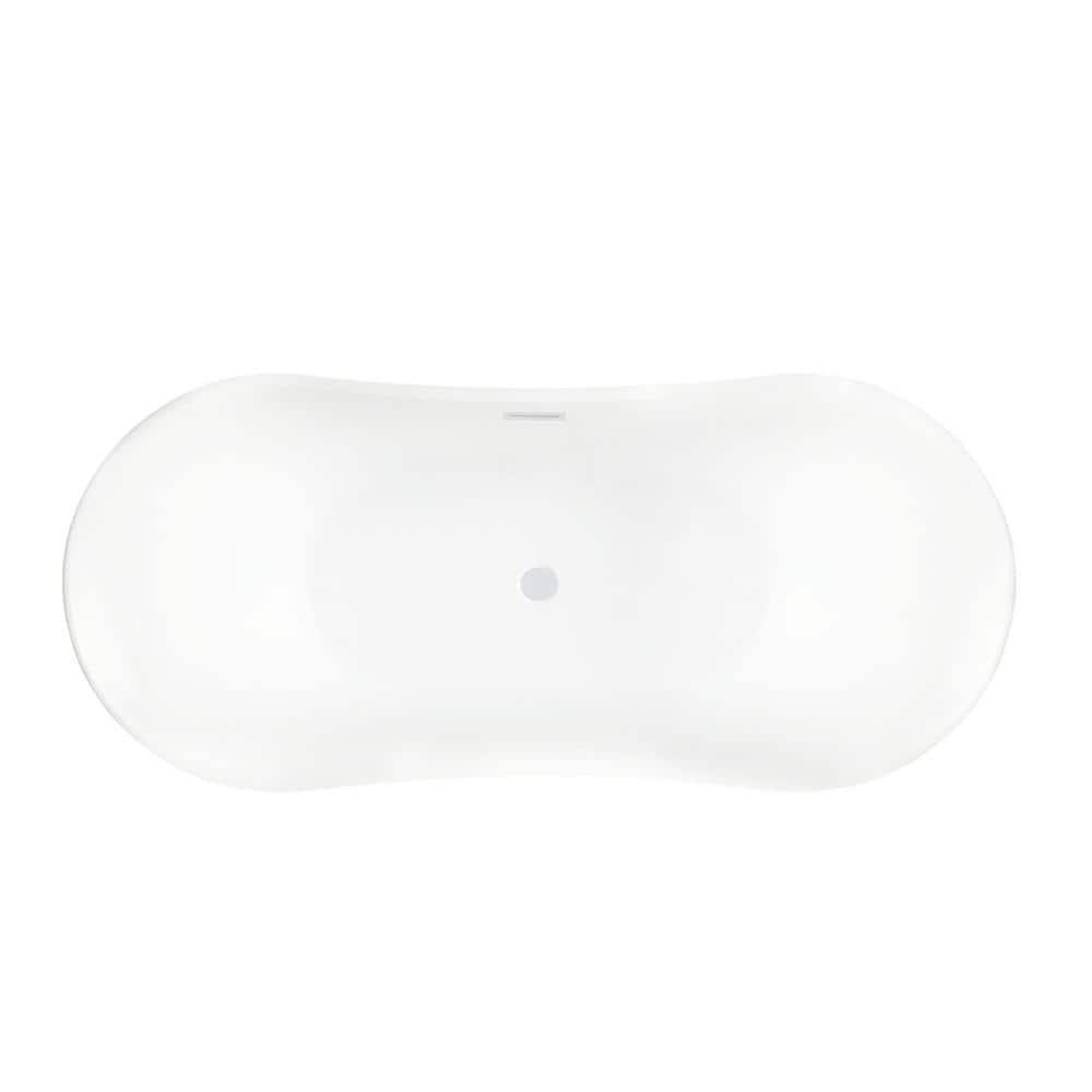 67" x 31" Freestanding Soaking Bathtub