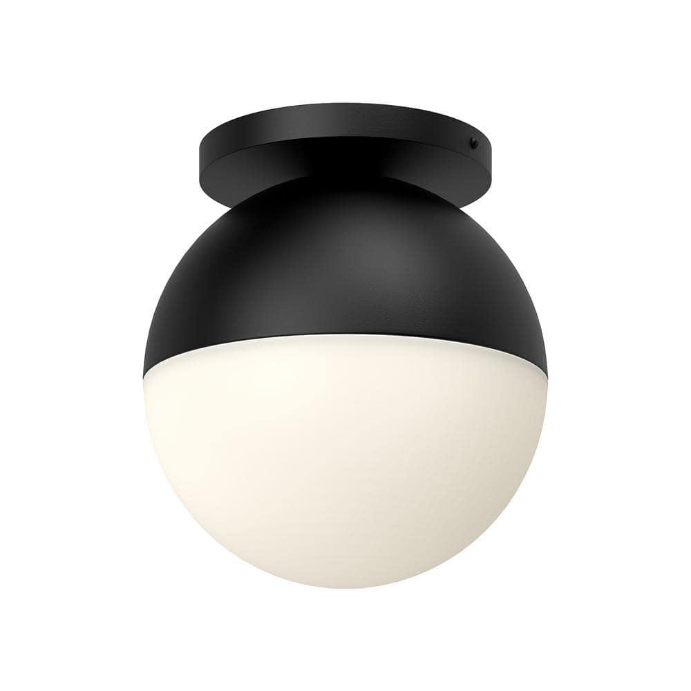 Monae Single Light Glass Flush Mount