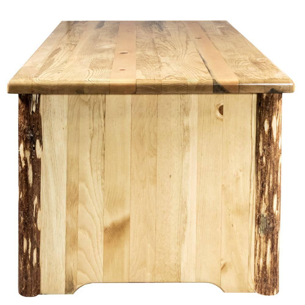 Rustic Pine 40" Rectangular Lift-Top Coffee Table with Storage
