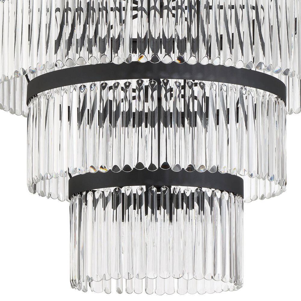 Crystorama Lighting Emory 22 - Light Chandelier in  Black Forged