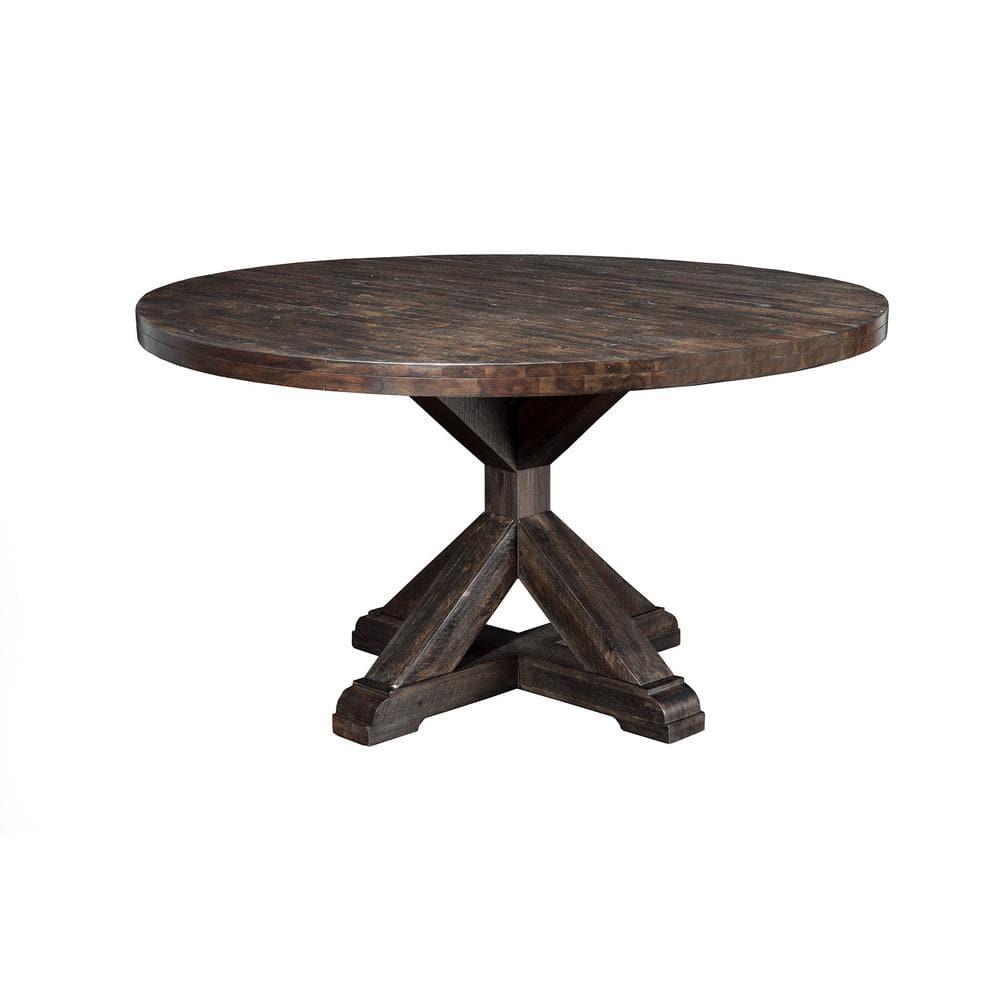 Bianca Round Solid Wood Dining Table