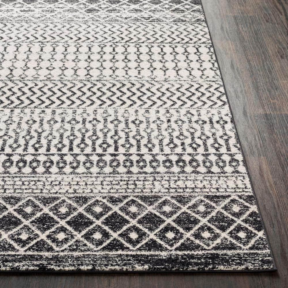 Livabliss Elaziz Global Area Rug,7'10" x 10'2",Black