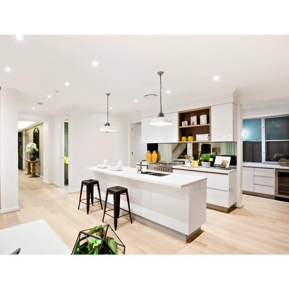 Bulbrite Pack of (4) 14 Watt Adjustable 5/6''Integrated LED Recessed Downlight with E26 Quick Connect Adaptor 2700K Warm White Light 1100 Lumens