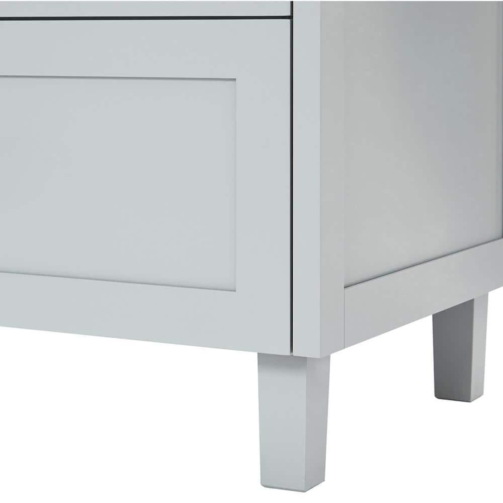 ARIEL Monrow 49 Single Sink Bathroom Vanity with Italian Carrara Marble Top