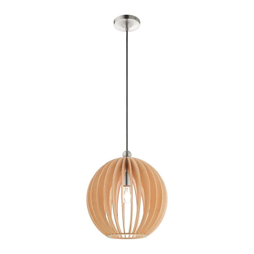 Livex Lighting Pendants 1 - Light Pendant in  Brushed Nickel
