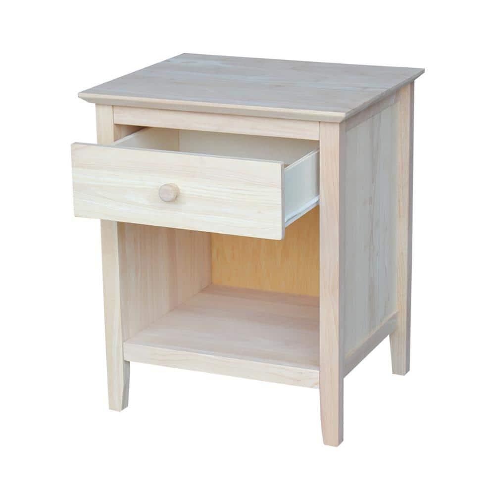 19.5" Nightstand Unfinished - International Concepts