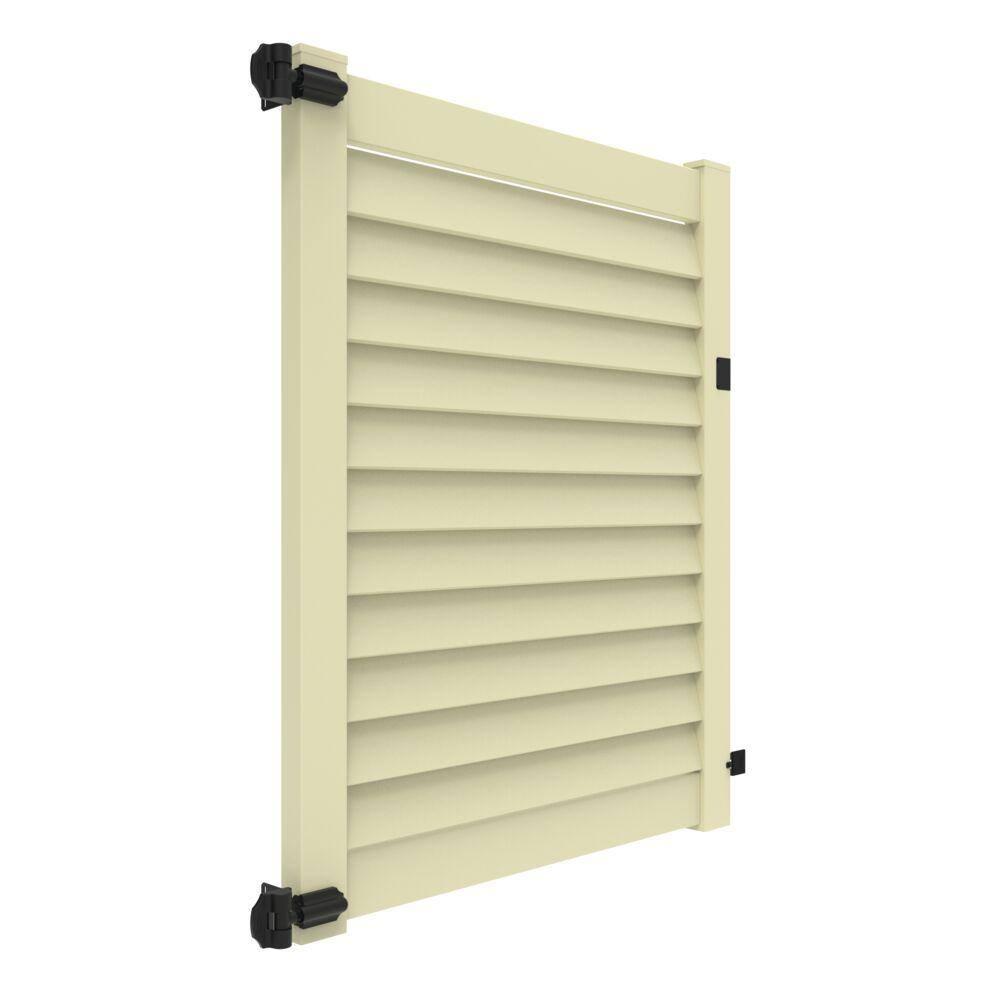 Barrette Outdoor Living Louvered Vinyl Gate