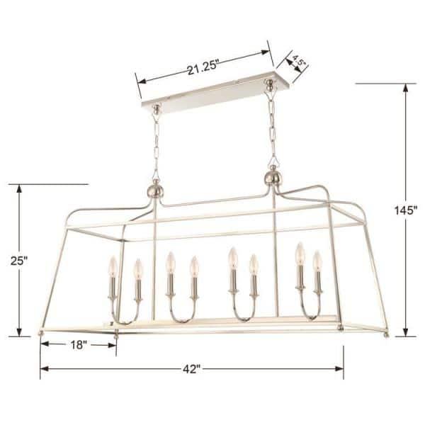 Crystorama Lighting - Eight Light Chandelier - Chandelier - Sylvan - Eight Light