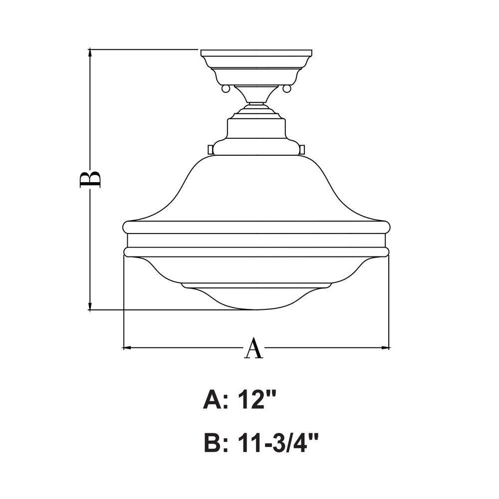 Vaxcel Huntley 1 - Light Flush Mount in  Satin Nickel