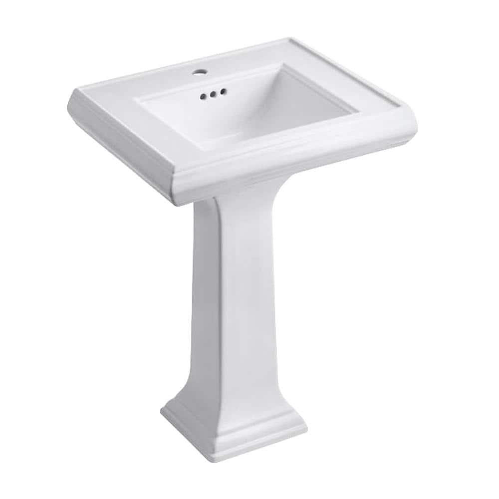 Memoirs® 26.375" Tall Rectangular Pedestal Bathroom Sink with Overflow