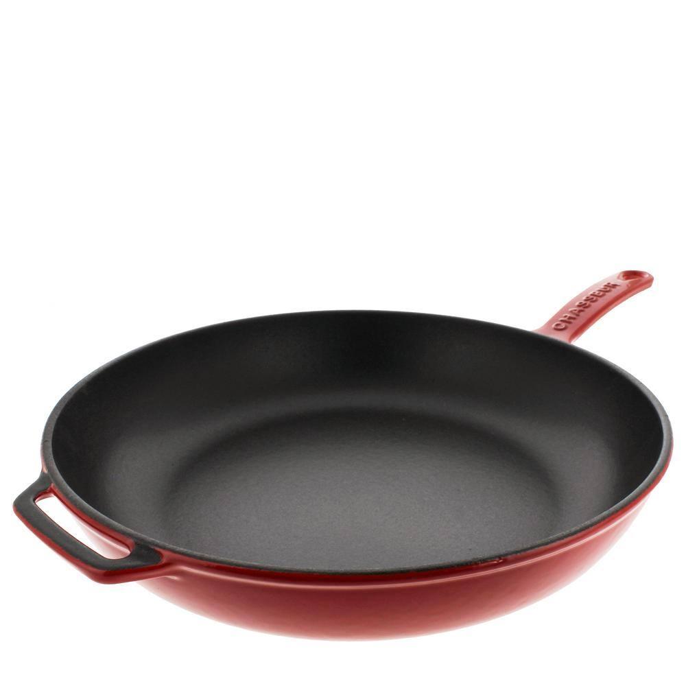 Chasseur Chasseur Enameled Cast Iron Non-Stick 11'' Frying Pan with Lid
