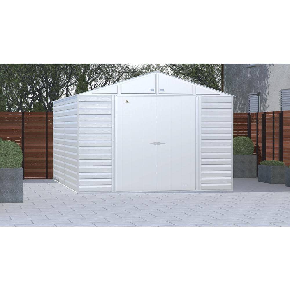 10 ft. W x 14 ft. D Steel Horizontal Storage Shed