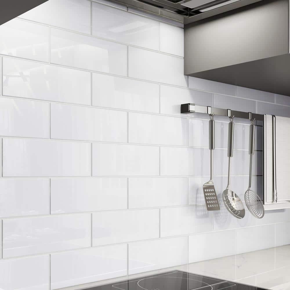 Giorbello Glass Subway 4" x 12" Wall Tile