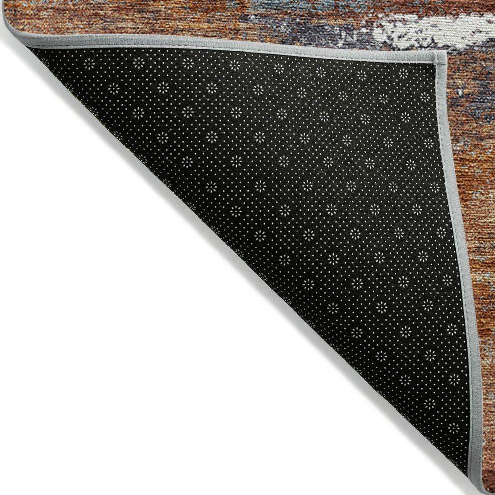 Addison Rugs Chantille Indoor/Outdoor Transitional Geometric, Abstract Copper Washable Rectangle Rug, 2'6" x 3'10"