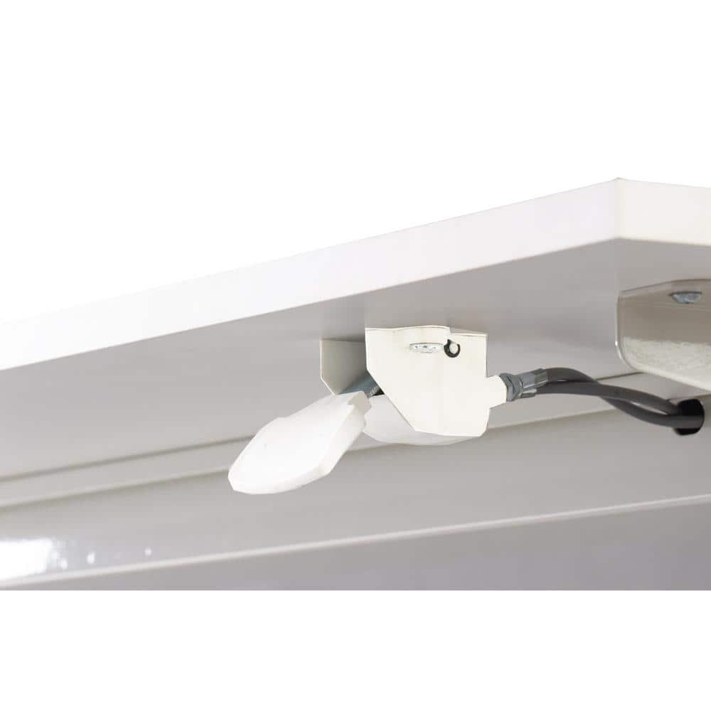 Adjustable Height Standing Office Desk  MDF Melamine Top In White Color