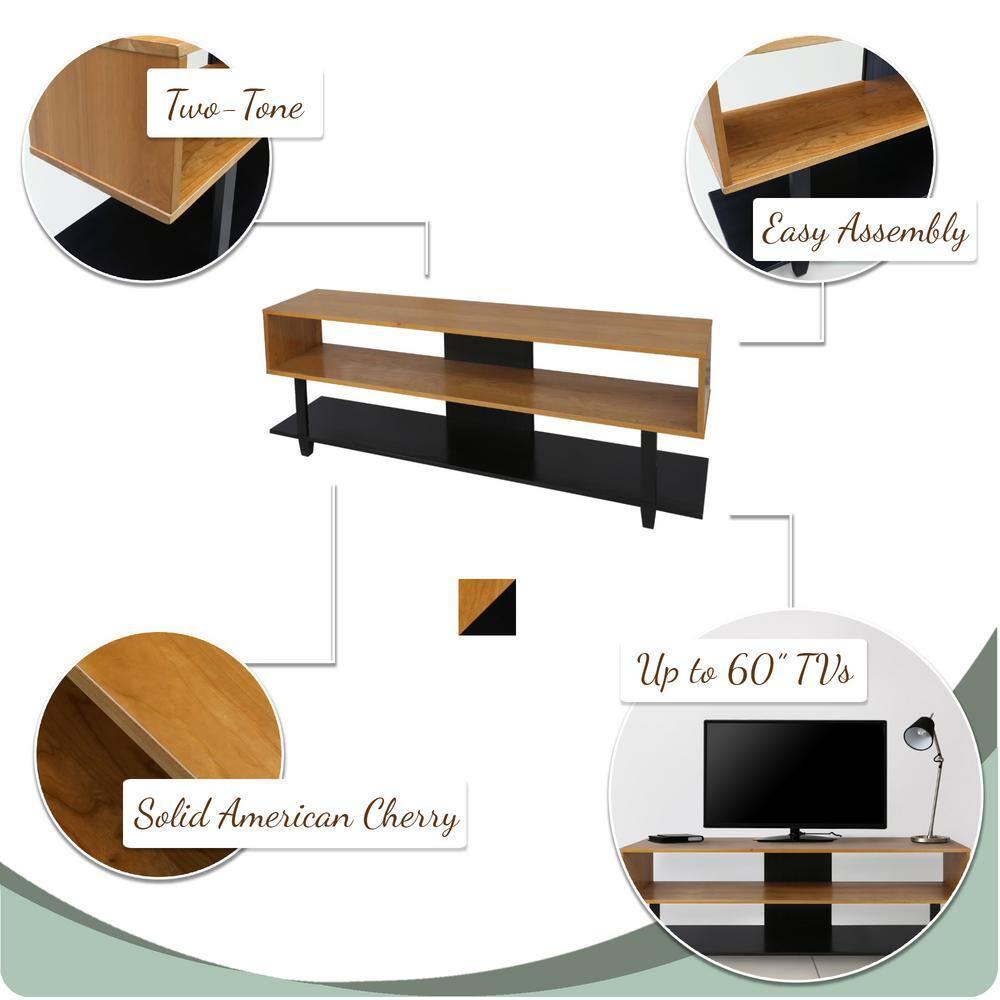 American Trails Creek TV Stand with Solid American Cherry